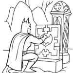 Batman and the Puzzle of the Lost Relic Coloring Page