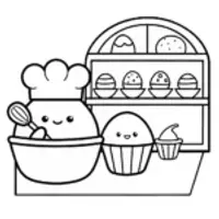 Squishmallow Bakery Extravaganza Coloring Page