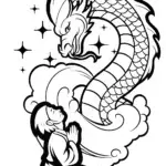 The Demon Slayer’s Guardian Spirit Coloring Page