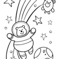 Squishmallow Space Explorer Coloring Page