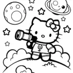 Hello Kitty explores the starry cosmos