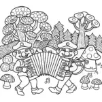 Mario and Luigi’s Musical Adventure Coloring Page