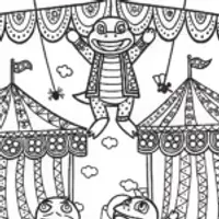 Bowser’s Summer Carnival Coloring Page