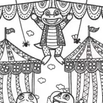 Bowser’s Summer Carnival Coloring Page