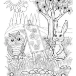 Springtime Artistry Coloring Page