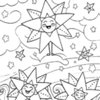 Jasmine Among the Celestial Blooms Coloring Page