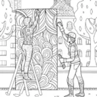 Miles Morales Street Art Coloring Page