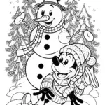 Goofy and Pluto’s Christmas Adventure Coloring Page