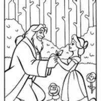 The Beast’s Gentle Heart Coloring Page