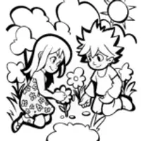 Magical Gardeners Coloring Page