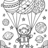 Bowser the Galactic Explorer Coloring Page