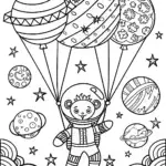 Bowser the Galactic Explorer Coloring Page