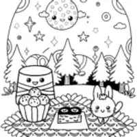 Shopkins Stargazing Adventure Coloring Page