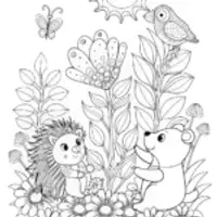 Rainbow Friends’ Garden of Joy Coloring Page