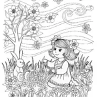 Flower Crown Coloring Page