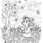 Flower Crown Coloring Page