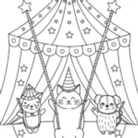 Squishmallow Circus Adventure Coloring Page