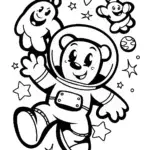 JJ the cheerful astronaut in space
