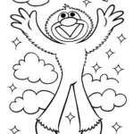 Huggy Wuggy’s Dreamy Adventure Coloring Page