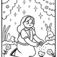Mirabel’s Magical Seed Adventure Coloring Page