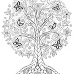 Circle of Life Mandala Coloring Page