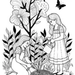 Barbie’s Environmental Adventure Coloring Page