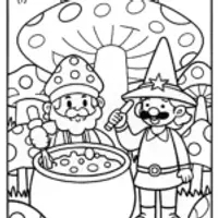 Mario and Luigi’s Magic Potion Adventure Coloring Page