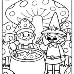Mario and Luigi’s Magic Potion Adventure Coloring Page