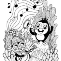 Octonauts’ Underwater Music Jam Coloring Page
