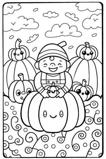 A coloring page of Mario’s Enchanted Harvest Festival Coloring Page