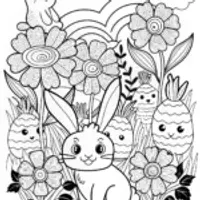 Banban’s Gardening Adventure Coloring Page