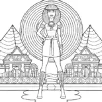 Barbie the Time-Traveling Explorer Coloring Page