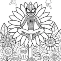 Miles Morales in the Park of Dreams Coloring Page