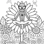 Miles Morales in the Park of Dreams Coloring Page