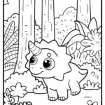 Dino Adventure Coloring Page