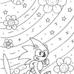 Sonic’s Galactic Garden Adventure Coloring Page