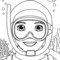 JJ’s Magical Underwater Adventure Coloring Page
