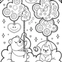 Care Bears Dreamy Cloud Workshop Coloring Page
