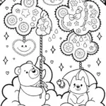 Care Bears Dreamy Cloud Workshop Coloring Page