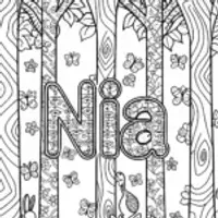 NIA’s Whimsical Forest Adventure Coloring Page