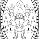 Regigigas and the Elemental Guardians Coloring Page