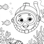 Bowser’s Undersea Adventure Coloring Page