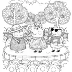 Peppa Pig’s Fashion Show Coloring Page