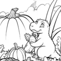 Godzilla’s Garden of Giants Coloring Page