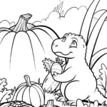 Godzilla’s Garden of Giants Coloring Page