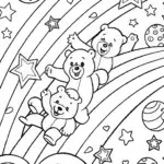 Care Bear Space Adventure Coloring Page