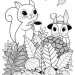 Autumn Treasure Hunt with Squirrel and Rabbit