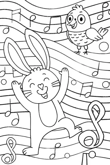 A coloring page of Jazzy Jamboree with JESSICA Coloring Page
