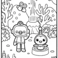 The Octonauts’ Underwater Science Adventure Coloring Page