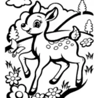 Springtime Whirlwind of Joy Coloring Page